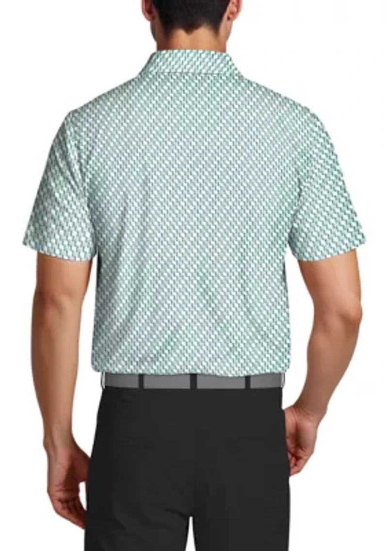 Short Sleeve Novelty Twill Printed Polo Shirt