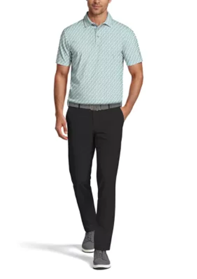 Short Sleeve Novelty Twill Printed Polo Shirt