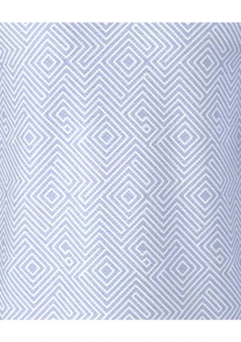 Men's Linear Jaspe Printed Polo Shirt