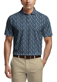Men's Short Sleeve Novelty Printed Polo Shirt