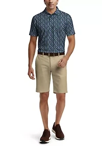 Men's Short Sleeve Novelty Printed Polo Shirt