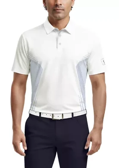 Men's Faux Seamless Mapped Polo Shirt