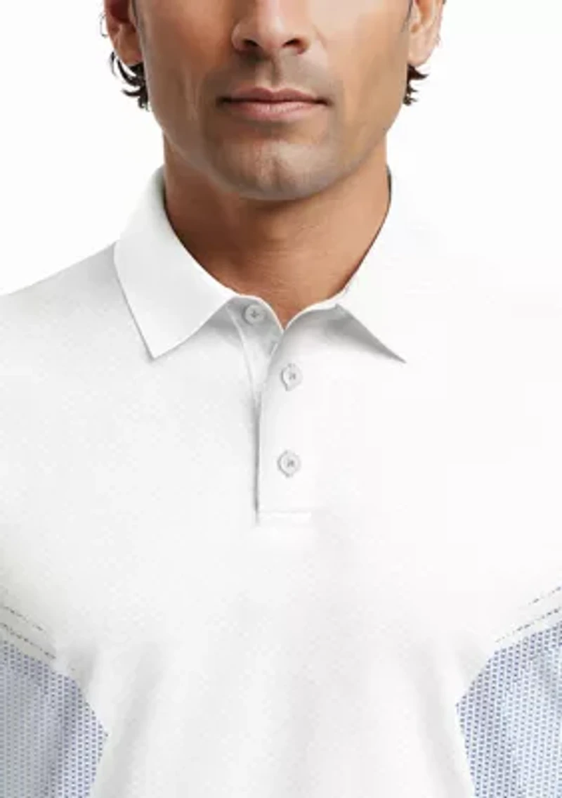 Men's Faux Seamless Mapped Polo Shirt