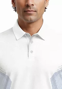 Men's Faux Seamless Mapped Polo Shirt