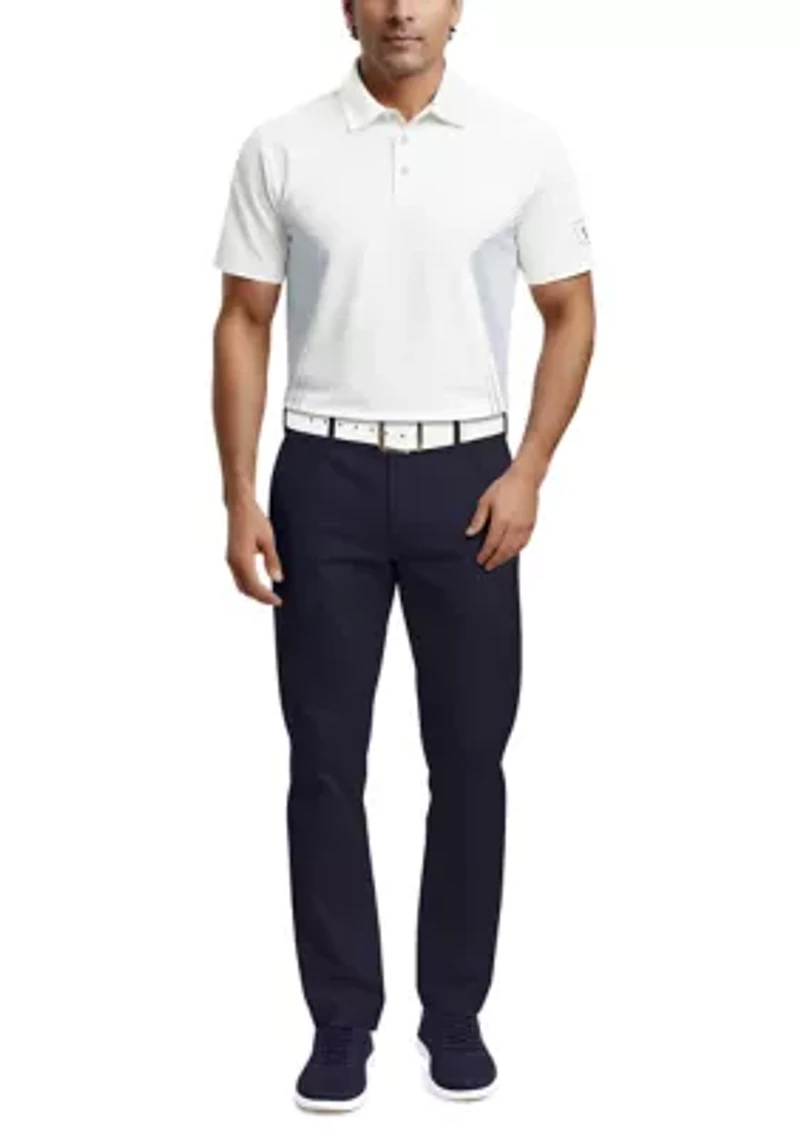 Men's Faux Seamless Mapped Polo Shirt
