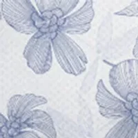 Men's Linear Botanical Printed Polo Shirt