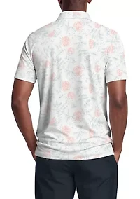 Men's Coastal Fruits Print Short Sleeve Golf Polo Shirt