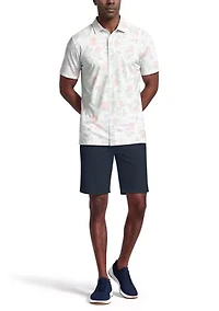 Men's Coastal Fruits Print Short Sleeve Golf Polo Shirt