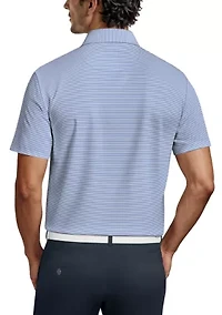 Men's Easy Play Fine Striped Polo Shirt