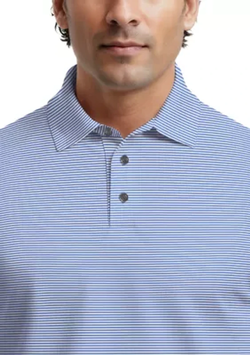 Men's Easy Play Fine Striped Polo Shirt