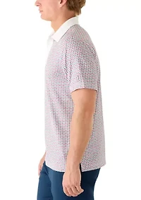 Men's Azelea Geo Printed Polo Shirt