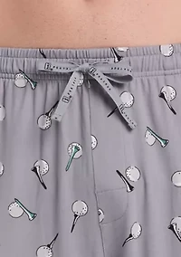 Soft Touch Golf Ball and Tee Sleepwear Pants