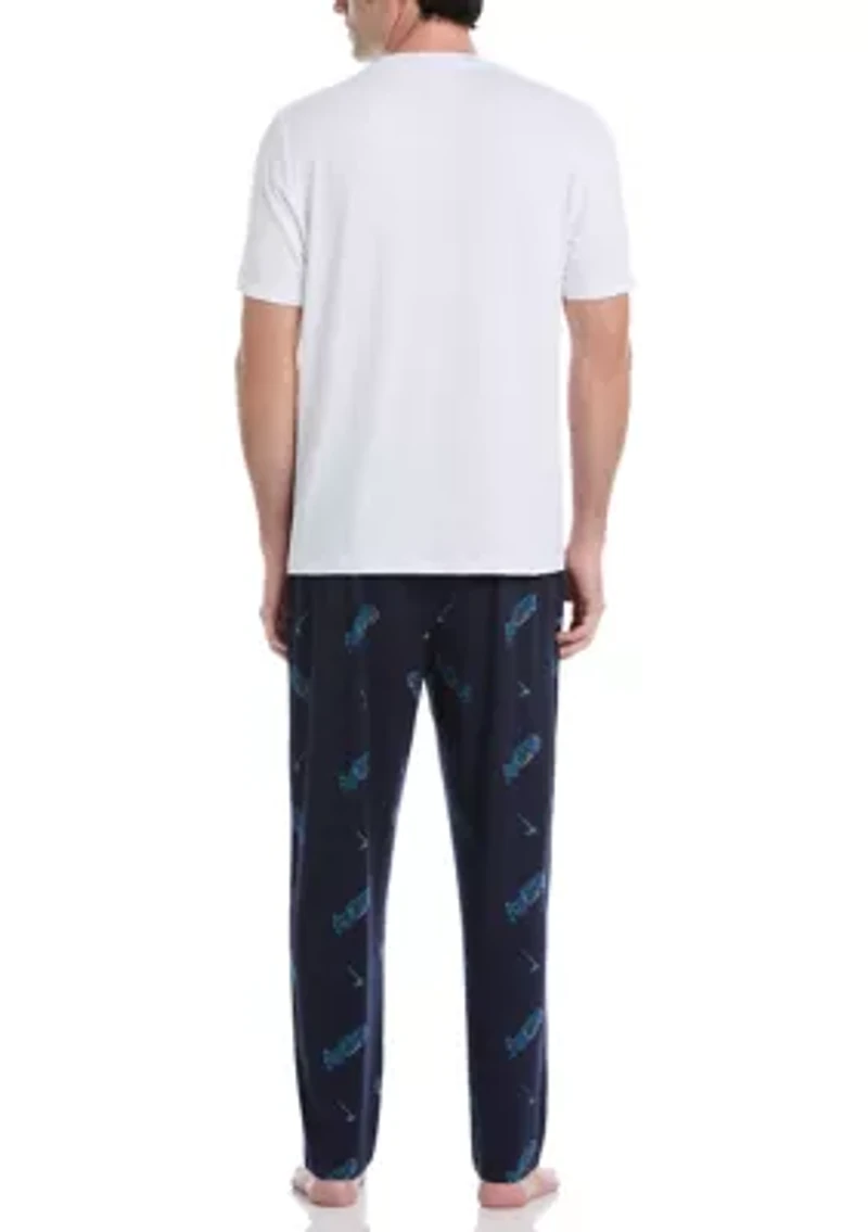 Soft Touch Neon Golf Clubs Sleep Pants