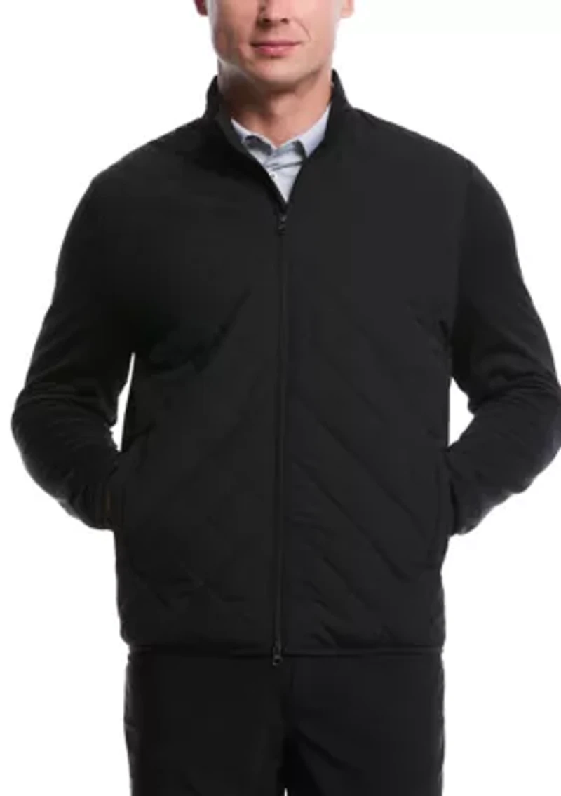 Men's Full Zip Fiber-Fill Long Sleeve Golf Jacket