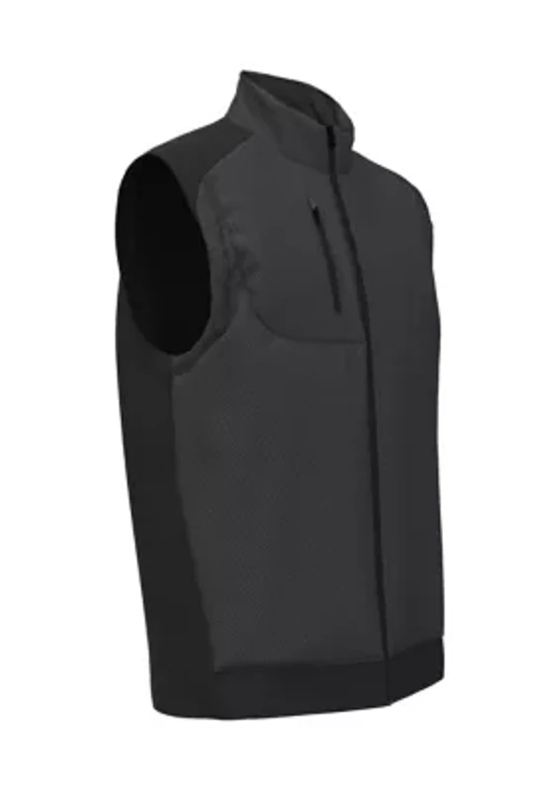 Men's Printed Fiber-Fill Hooded Golf Vest