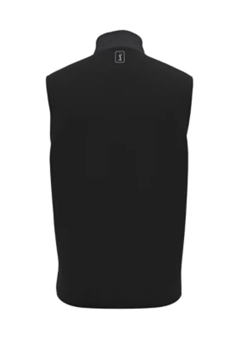 Men's Printed Fiber-Fill Hooded Golf Vest