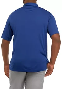 Big & Tall Short Sleeve Chest Print Polo Shirt