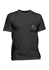 Big & Tall Skull and Poles Short Sleeve Shirt