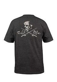 Short Sleeve Skull and Poles Shirt