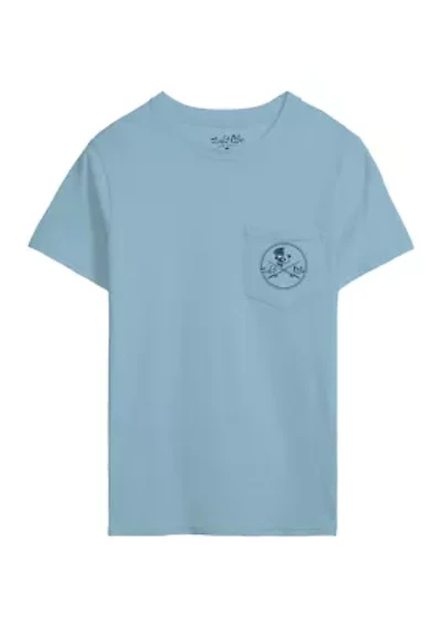 Short Sleeve Skull and Poles Shirt