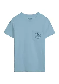 Short Sleeve Skull and Poles Shirt