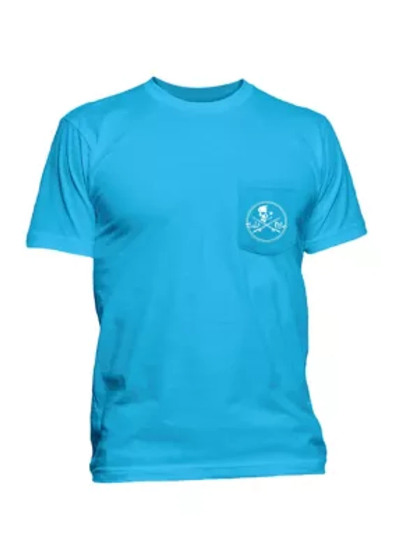 Short Sleeve Skull and Poles Shirt