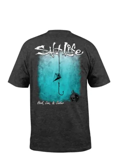 Hook Line and Sinker Fade Short Sleeve Graphic Tee