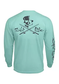 Men’s Skull and Pole Long Sleeve Tee
