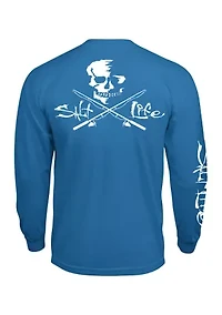Men’s Skull and Pole Long Sleeve Tee