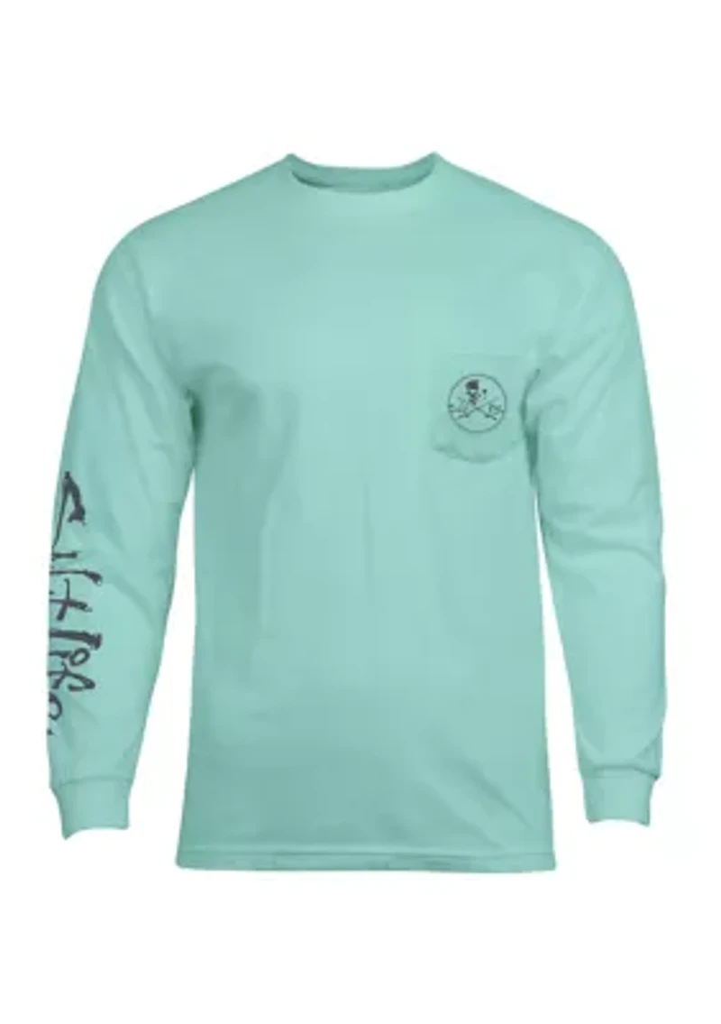 Men’s Skull and Pole Long Sleeve Tee