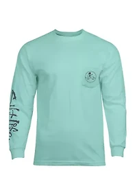 Men’s Skull and Pole Long Sleeve Tee