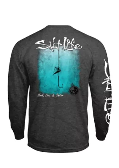 Hook Line and Sinker Long Sleeve Pocket Tee