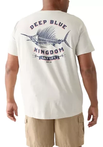 Men's Tall Blue Deep Graphic T-Shirt