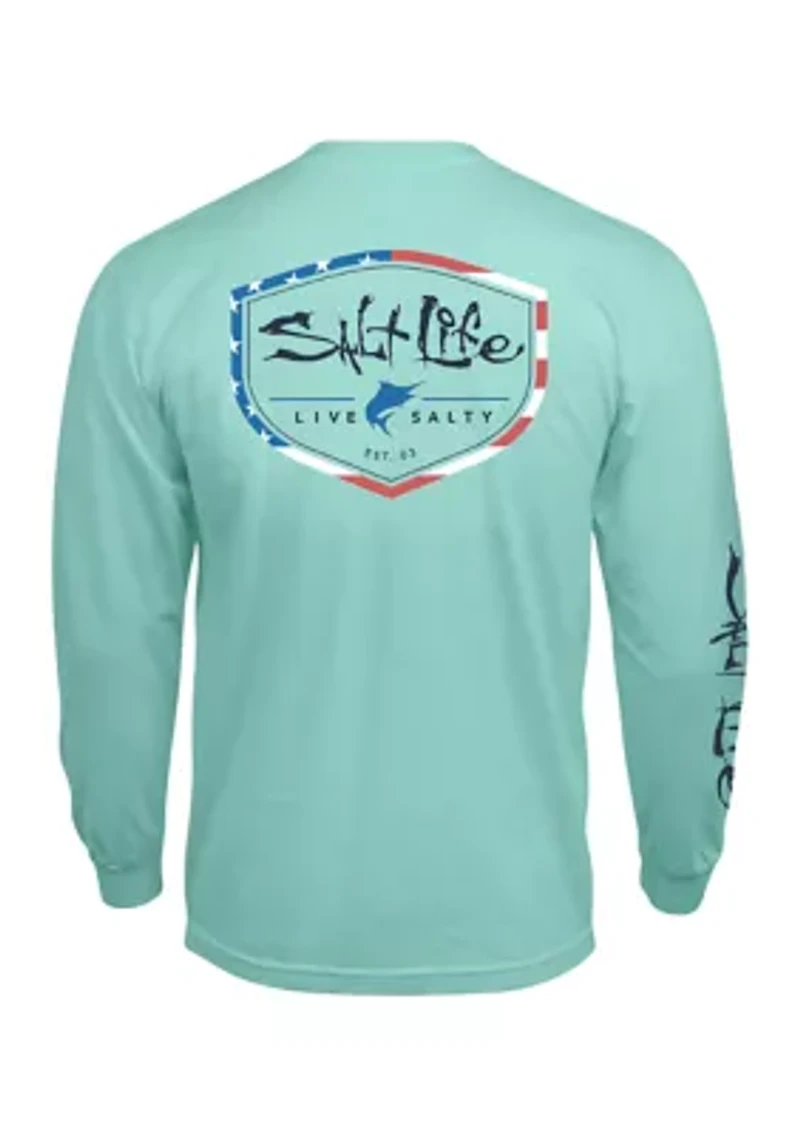 Long Sleeve Amerishield Graphic T-Shirt