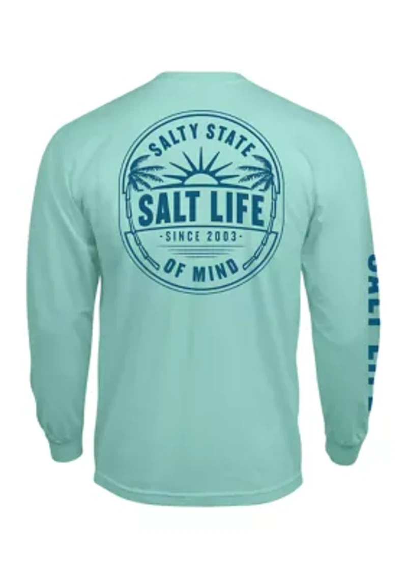 Sunrise Palms Long Sleeve Graphic T-Shirt