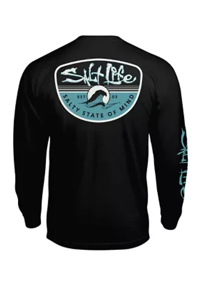 Big & Tall Morning Wave Long Sleeve Graphic T-Shirt