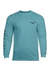 Big & Tall Atlas Badge Long Sleeve Graphic T-Shirt