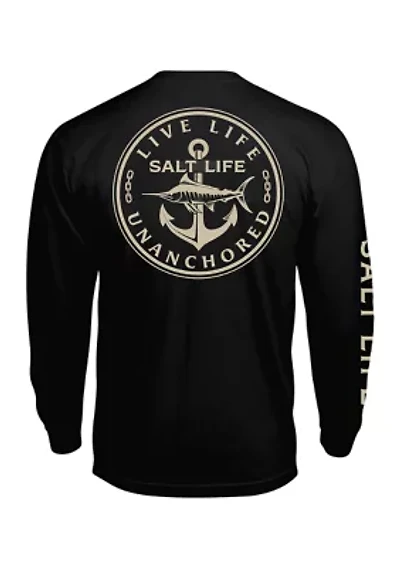 Long Sleeve Live Life Unanchored Graphic T-Shirt