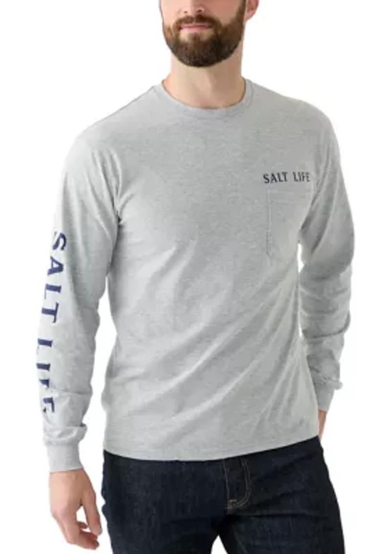 Long Sleeve Marlin State of Mind Graphic T-Shirt