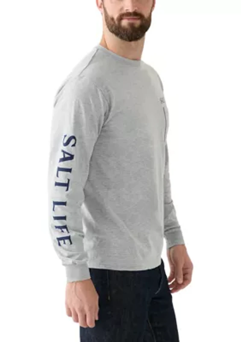 Long Sleeve Marlin State of Mind Graphic T-Shirt