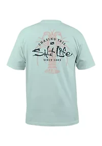 Chasing Lobster Tail Short Sleeve Pocket Graphic T-Shirt