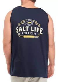 Big & Tall Reel Livin' Graphic Tank Shirt