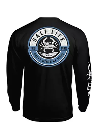 Men's Tall Blue Crab Proud Graphic T-Shirt