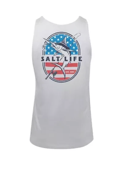 Salty and Proud Graphic Tank Top