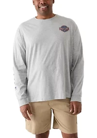 Men's Big Long Sleeve Easy Days Graphic T-Shirt