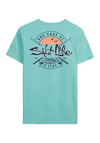 One Cast At a Time Short Sleeve Graphic T-Shirt