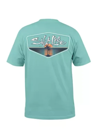 Short Sleeve Private Island Graphic T-Shirt