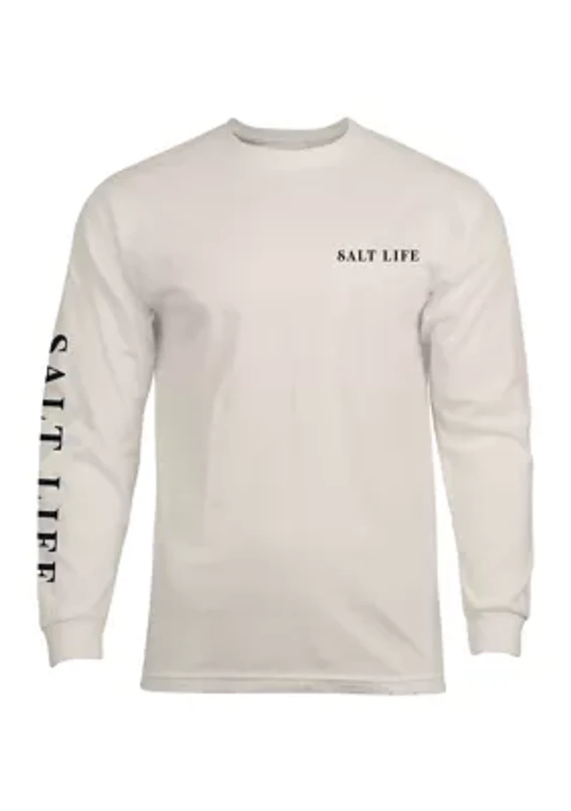 Long Sleeve Jaws of Steel Graphic T-Shirt