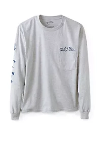 Long Sleeve Bushel and Beer Graphic T-Shirt