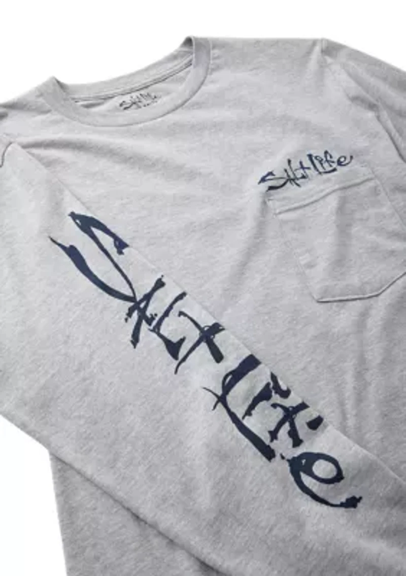 Long Sleeve Bushel and Beer Graphic T-Shirt